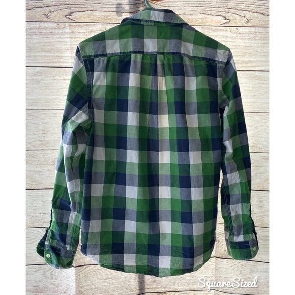 Gap Men's Classic Fit Poplin button down plaid S - Picture 2 of 5